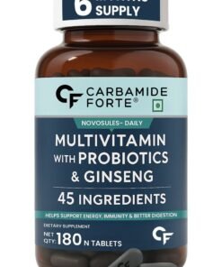Carbamide Forte Multivitamin with Probiotics & Ginseng - 180 Veg Tablets