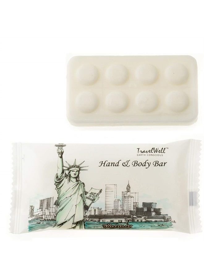 Travelwell Landscape Series Hotel Mini Soap Bars 1.0oz/28g, Individually Wrapped 100 Bars per Box | Travel Size Toiletries | Hotel Toiletries Bulk Set