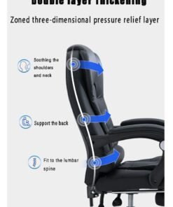 Arabest Modern and Minimalist Computer Chairs for Household Use, Comfortable Swivel Chairs for Study and Office Chairs(White） - Image 4
