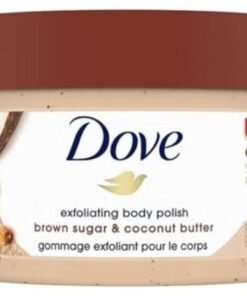 Dove Scrub Brown Sugar Coconut Butter For Silky Smooth Skin Body Scrub Exfoliates Restores Skin's Natural Nutrients 298G