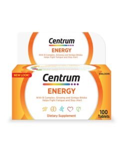 Centrum Energy Multivitamin with Ginseng and Gingko Biloba 100 Tablets