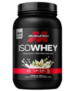 MuscleTech Isowhey 100% Whey Protein Isolate Dietary Supplement 2 Lbs 907 G In Vanilla Flavor
