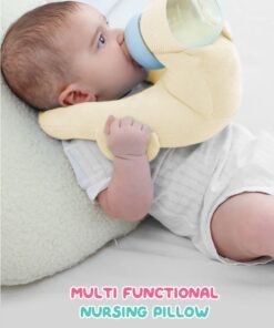 URbazaar Baby Self Feeding Cushion, Baby Self Feeding Pillow, Breast Feeding Pillow, Baby Feeding Bottle Holder, Baby Organic Cotton