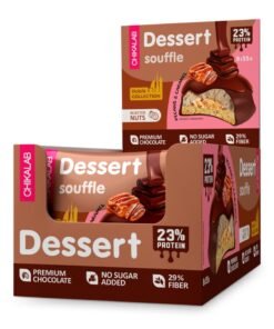 Chikalab Protein Cookie Dessert Souffle Pecans & Caramel Dubai Collection No Sugar Added 8x55g