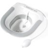 MileMelo Sitz Bath - Steam Chair Above The Toilet Folding Sitz Bath for Soaking By Chair in Front of The Toilet - Perineal Bath for Hemorrhoidal Relief, Pregnant women, Elderly (Grey)