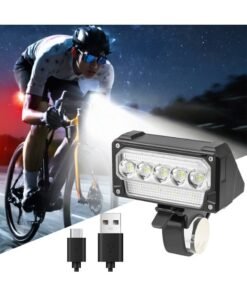 ZONIX Bike Light, Auto-Sensing Night Mode, Digital Battery Display, IPX4 Waterproof, USB-C Fast Charge, 5 Modes with SOS Flasher, Compact & 89g Tool-Free Mount for Road/Mountain/Night Cycling Safety - Image 3