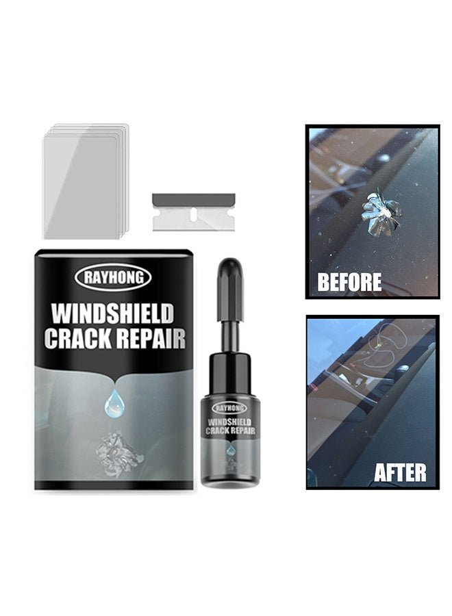 RAYHONG Windshield Crack Repalr,For Glass Crack Repair Adhesive,Windshield Chip Repair Kit,Cracks Gone Glass Repair Fluid Quick Fix