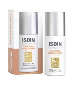ISDIN Foto Ultra Age Repair Color Fusion Water SPF 50 Tinted facial sunscreen Triple anti aging action Natural coverage 50 ml