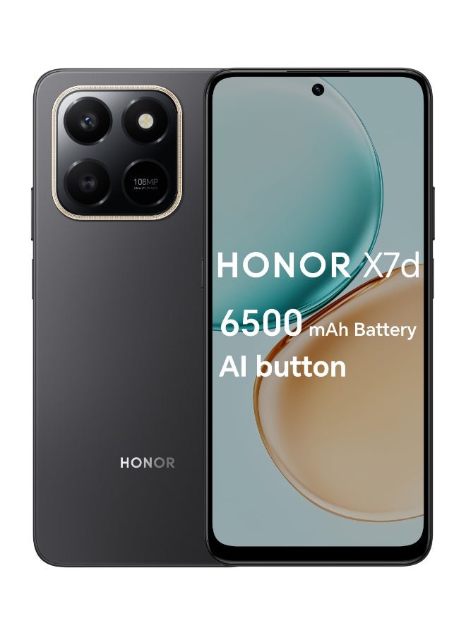 Honor X7d Dual SIM 4G Velvet Black 8GB RAM 256GB - Middle East Version