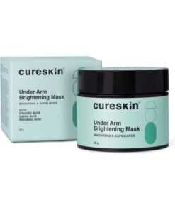 Cureskin Under Arm Brightening Cream Mask with Lactic Acid, Glycolic Acid & Malik Acid | Dark Underarms & Hyperpigmentation | Under Arm Dark Removing Cream, 50 g (Pack of 1)