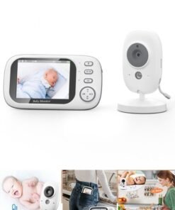 ZCM-HAPPY 3.2-Inch LCD Wireless Baby Monitor With Night Vision Two-Way Talk - White