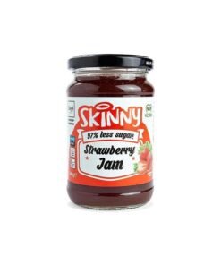 The Skinny Food Co. The Skinny Food Co Jam High In Fibre, Low Sugar, Fat Free ,Gluten Free, No Added Sugar, Palm Oil Free Vegan, Gluten Free - 340G Strawberry Jam