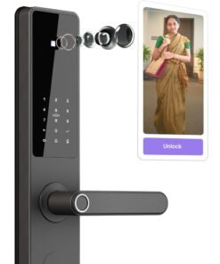 Native by UC Native Lock Pro with Camera Unlock & Doorbell Connect | 7-Way Unlock | Free Installation Included | 2 Year Warranty | Urban Company Smart Door Lock