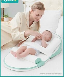 Bybeo Baby Nursing Pillow for Breastfeeding, Multi-Functional Original Plus Size Breastfeeding Pillows, Infant Anti-Spit Milk Slope Mat, Memory cotton Supportive Cushion