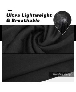 2 Pieces Sun UV Protection Face Mask Breathable Outdoor Cycling Neck Scarf Set Black - Image 5