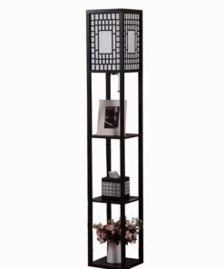 KLNAMAEAAN Nordic Modern Bedroom linen cover Standing Floor vertical lamp With 9W bulb and USB
