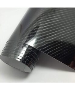 5D Carbon Fiber Wrap Vinyl Roll, Automotive Vinyl Film Featuring Bubble Free Air Release Technology, Suitable for Motorcycle, Car DIY Interior Exterior and Phones, Laptops, 152 cm x 30 cm