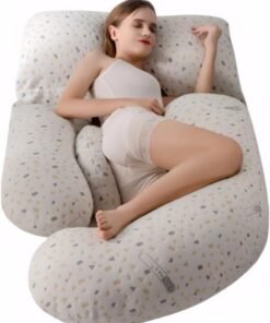 SKY-TOUCH Pregnancy pillow,Side Sleeper Pillow Pregnant,Support Waist, Abdomen and Legs,Comfortable Side Sleeping Waist Belly Back Support U-shaped Multifunctional Pillow,Removable and washable