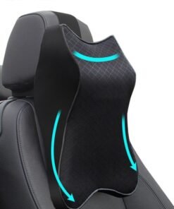 Motim Car Seat Neck Pillows, Large Car Headrest Pillow Car Neck Support 34*37*22CM, Memory Foam Soft Breathable Cushion, Neck Pain Relieve and Cervical Support for Office and Gaming Chair