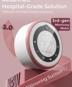 Momcozy Breast Pump V1 Pro Hospital-Grade, Upgraded Electric Pump with 3 Fine-Tuned Rhythms, Hands-Free & Portable Wearable Pump, 3 Modes 15 Levels