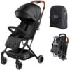 TEKNUM Travel Lite Stroller SLD Extra Wide Seat And Single Hand Fold - Black