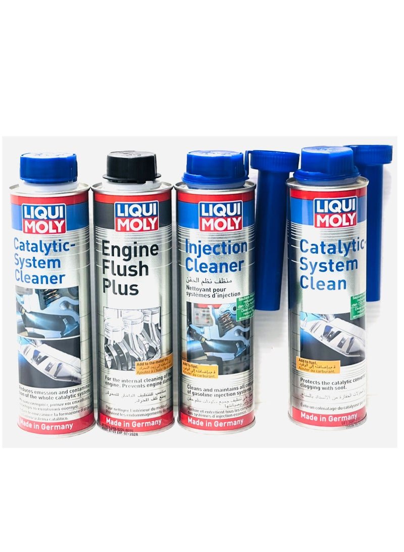 LIQUI MOLY Value Pack Catalytic System Clean , Injection Cleaner , Engine Flush Plus , Catalytic System Cleaner