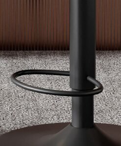 Merry Moments Bar Chairs High Chairs High Stools Desk Chairs Adjustable Swivel Seats for Island Bench Dining Retail Office 360 Degree Black 1 Pcs - Image 4
