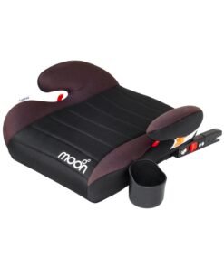 Moon Kido Booster Car Seat with ISOFIX – Group 2/3 (15–36 kg) for Ages 3+ Years, Forward-Facing Safety Seat – Black