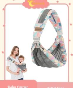 Bebiland Baby Adjustable Sling, 3D Mesh Fabric Wrap Baby Carrier, Comfortable Portable Breathable  Carrier Wrap for Newborn up to 0-3 years old (Leaf)