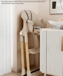 BAYBEE Premium 3-in-1 Convertible Baby High Chair for Kids | Toddler Dining Feeding Chair with Adjustable Height & 5-Point Safety Harness | Baby Chair with Adjustable Tray | Kids High Chair for Baby for 6 Months to 4 Years Boy Girl Beige - Image 3