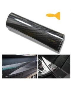 RATSAW 6D Carbon Fiber Sticker Self adhesive Waterproof Wrapping Protective Film for Car Vehicle and Laptop 30 x 150CM