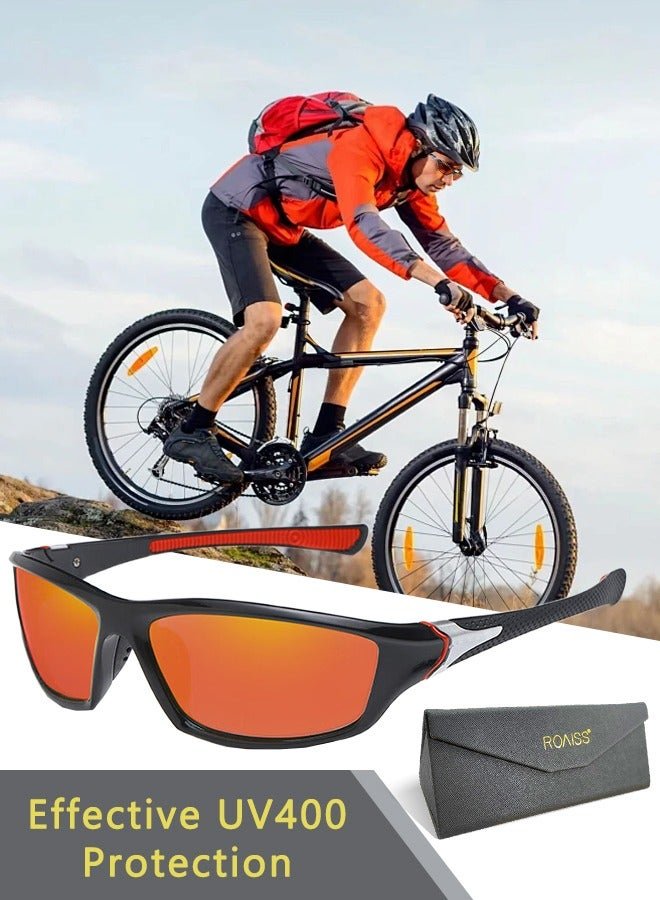 roaiss Sports Polarized Sunglasses for Men Cycling Driving Fishing 100% UV Protection