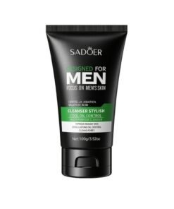 SADOER Men's Face Cleanser 100G Centella Asiatica Salicylic Acid Facial Cleanser for Men Deep Cleaning Oil Control Clean Pores Stylish Men Face Wash
