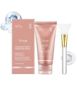Hoygi Collagen Overnight Wrapping Peel Off Facial Mask Pack - Elasticity & Hydration Care, Reduces Sagging & Dullness - Hydrolyzed Collagen For Glowing Skin - Korean Skin Care, 2.65 fl.oz