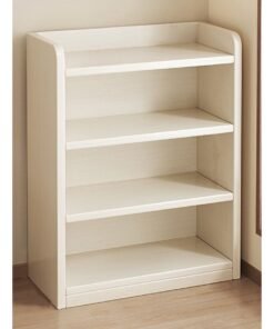 keke 5 Layers Multifunction Storage Adjustable Creative Style Book Shelves Modern Tall Bookcase Display Thick Wood Furniture Storage Rack for Bedroom.