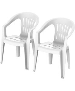 Alternative view of Cosmoplast Set Of 2 Princess Chair (White)