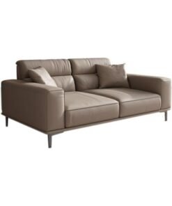 Comfynest Antoinette Deluxe Genuine Leather Sofa With Elegant Design To Enhance Your Living Space