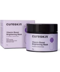 Cureskin Vitamin Boost D Tan Face Mask for Glowing Skin | D Tan Pack for Tan Removal | Fruit Based AHA Tan Removal De Tan Face Pack Mask for Women & Men | Tan Removal Cream