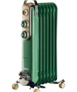 Ariete 7 Fins Vintage Oil Radiator Heater 1500 W 837/04 Green