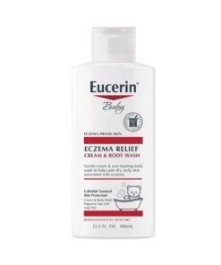 Eucerin Baby Eczema Relief Cream Body Wash, Fragrance Free Eczema Body Wash for Babies with Colloidal Oatmeal, 13.5 Fl Oz Bottle