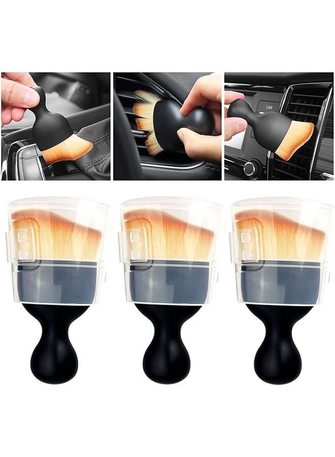 3PCS Car Interior Cleaning Tool, Car Cleaning Brush Interior Dust Collectors,Car Interior Cleaning Tool Brush, Dust Brush