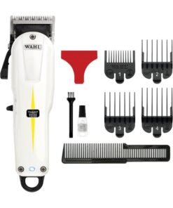 Wahl Professional Super Taper Clipper | Cord-Cordless | 4 Attachment Combs | Taper Blade | 3 Pin - GCC
