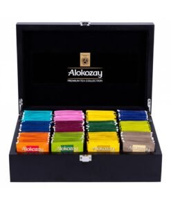 Alokozay Premium Wooden Tea Chest 12 Compartments With 144 Assorted Tea Bags 280g