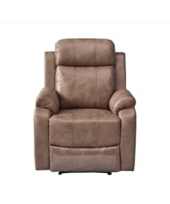 DANUBE HOME Cedar 1 Seater Power Motion Recliner Relaxing Chair Modern Design One Seat Sofas Comfortable Living Room Furniture L 82x93x104 cm Brown