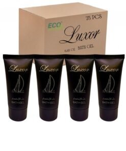 ECO Amenities Luxor Bath Gel 0.85 oz. – Bulk Hotel Amenities, Travel Size Shower Gel, Luxury Guest Toiletries for Hotels, Resorts, Airbnb & Spa – Case of 75 Tubes”