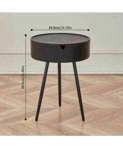 Alternative view of Bedside Table - Stylish, Space-Saving Design With Storage, Easy Assembly, Lightweight Plastic