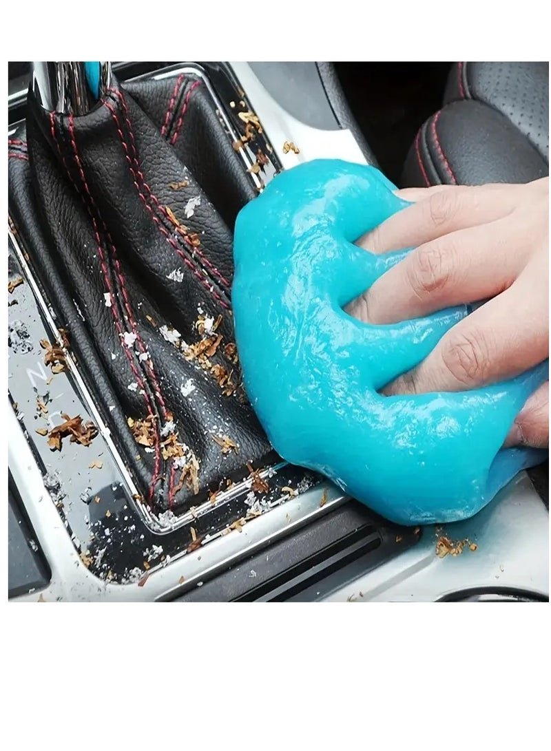 PAMEER 2-Pcs Auto Interior Dust Catcher, Gel Cleaning Magic Dust Catcher, Glue Car Vent Computer Keyboard Dirt Cleaner, Auto Cleaning Gel Accessories, Cleaning Supplies Auto Accessories-cleansing Gel-cleaning Gel-keyboard, Laptop