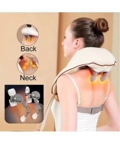 LIMOS Neck and Shoulder Massager with Heat, Deep Tissue Kneading Massage Pillow for Back, Legs, and Waist Pain Relief, Ideal for Home, Office & Car Use