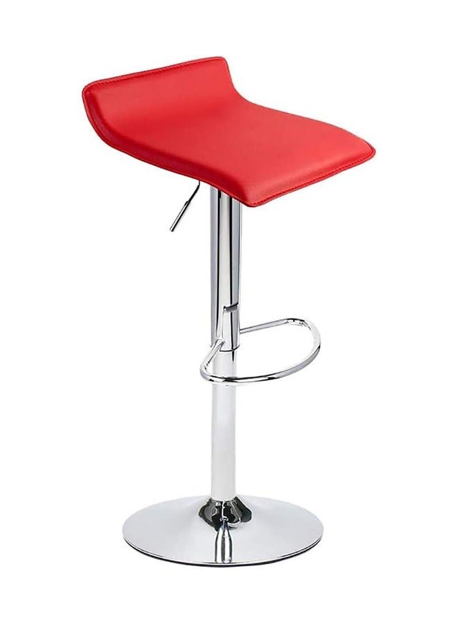 JCB CHIC Bar Stool Chairs High Stool Chair Adjustable Stool ,PU Leather with Chrome Base, Pub Counter Chair(red)