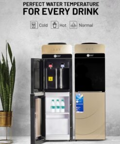 AFRA Top loading Water Dispenser 2 Tap Cover Cabinet Heating Power 550W Cooling Power 90W,  2 Year Warranty AF-9820WDGD Rose Gold